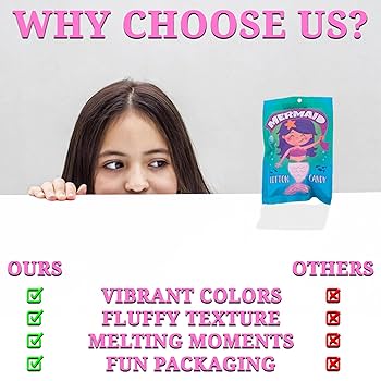 Amazon.com: Fun Express Mermaid Cotton Candy, 12 Packs